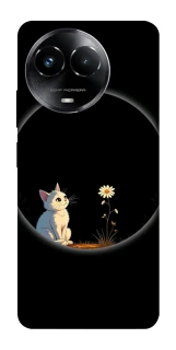 Чехол на Realme C67 4G Cat and flower фото 1 из 1
