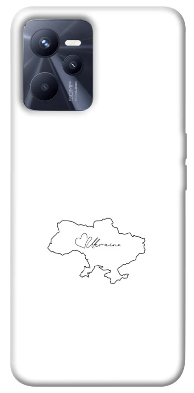 Чохол на Realme C35 Ukraine map фото 1 з 1