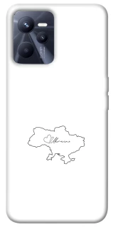 Чохол на Realme C35 Ukraine map фото 1 з 1