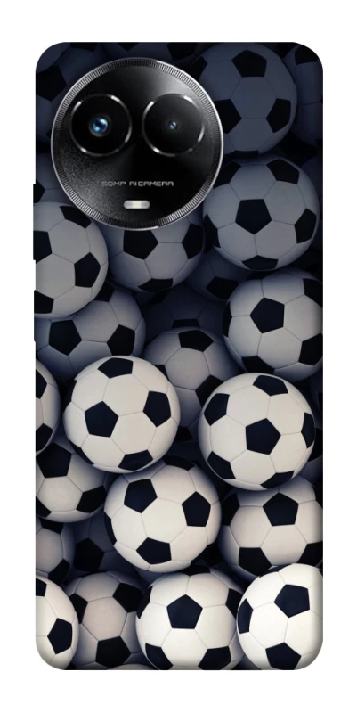 Чехол на Realme C67 4G Футбольные мячи фото 1 из 1