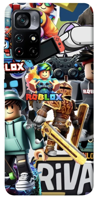 Чохол на Xiaomi Poco M4 Pro 5G Roblox collage ver.1 фото 1 з 1
