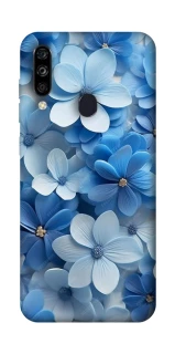 Чехол на ZTE Blade A7 (2020) Синие цветы фото 1 из 1