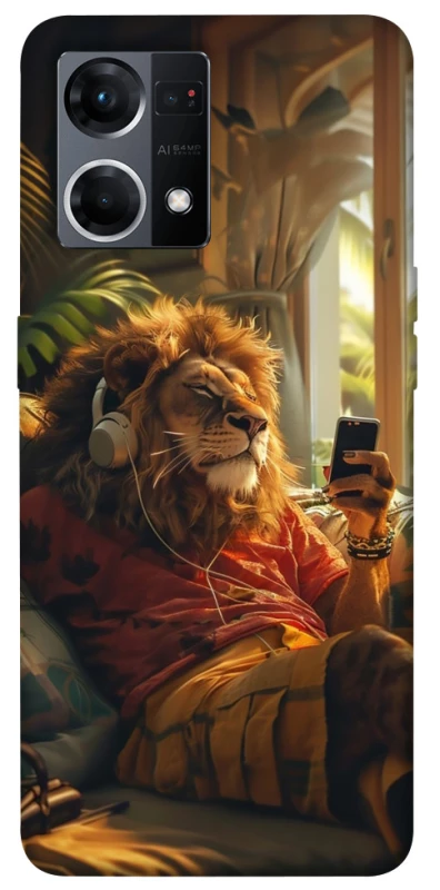 Чехол на Oppo Reno 7 4G Лев v2 фото 1 из 1