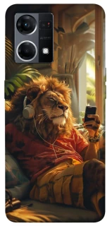 Чехол на Oppo Reno 7 4G Лев v2 фото 1 из 1
