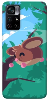 Чехол на Xiaomi Poco M4 Pro 5G Adopt Me Forest Mouse Jump фото 1 из 1