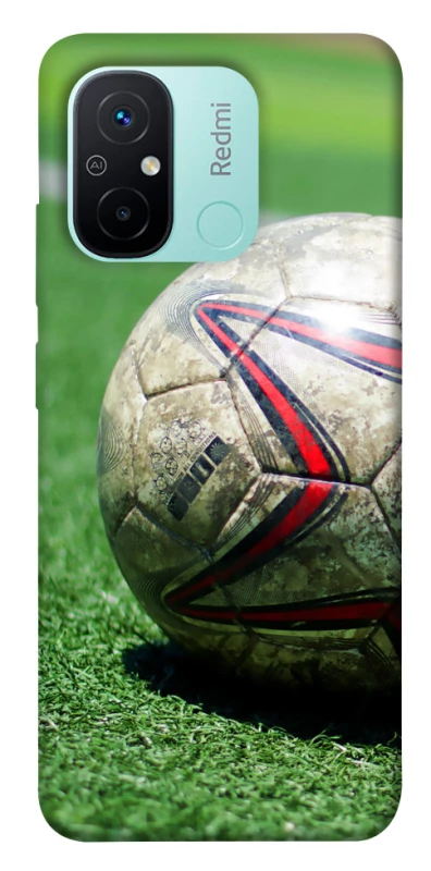 Чехол на Xiaomi Redmi 12C / Poco C55 Мяч на газоне фото 1 из 1
