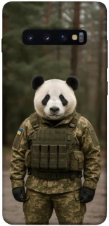 Чехол на Samsung Galaxy S10+ Панда защитник фото 1 из 1