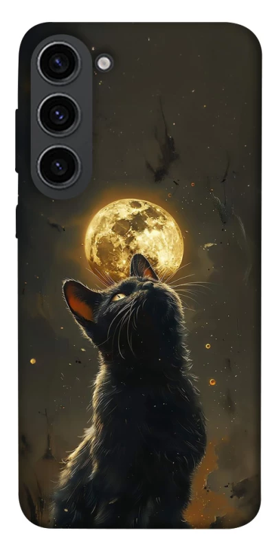Чохол на Samsung Galaxy S23 Кіт під місяцем v2 фото 1 з 1