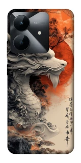 Чехол на Realme Note 60x white dragon фото 1 из 1