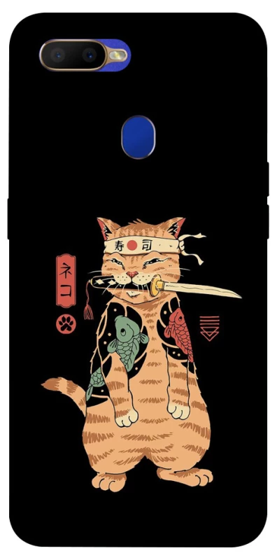 Чохол на Oppo A5s Кіт-самурай фото 1 з 1