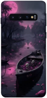 Чохол на Samsung Galaxy S10 Boat and flamingo фото 1 з 1