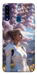 Чехол на Samsung Galaxy A20s Cyber space girl ver.1 фото 1 из 1