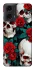 Чохол на Motorola Moto G24 skull and rose фото 1 з 1