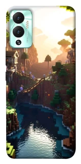 Чехол на Infinix Hot 12 Play Minecraft sunset фото 1 из 1