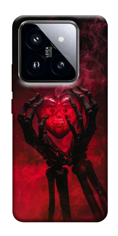 Чохол на Xiaomi 14 Pro Heart in the hands of a skeleton фото 1 з 1
