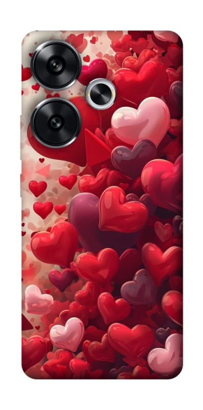 Чохол на Xiaomi Poco F6 Many hearts фото 1 з 1