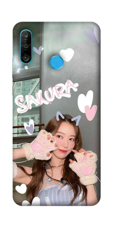 Чохол на Huawei P30 lite Sakura - LE SSERAFIM фото 1 з 1