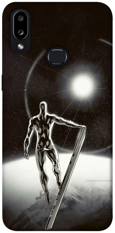 Чехол на Samsung Galaxy A10s Серебряный сёрфер фото 1 из 1