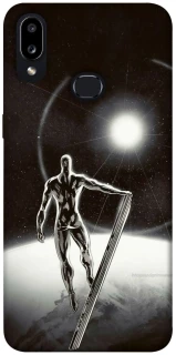 Чехол на Samsung Galaxy A10s Серебряный сёрфер фото 1 из 1