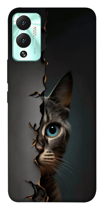 Чохол на Infinix Hot 12 Play Кіт-підглядач v2 фото 1 з 1