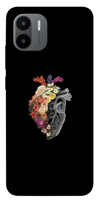 Чохол на Xiaomi Redmi A1 / A2 Heart with flowers фото 1 з 1