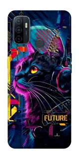 Чехол на Oppo A53 / A32 / A33 Cyber Cat v2 фото 1 из 1