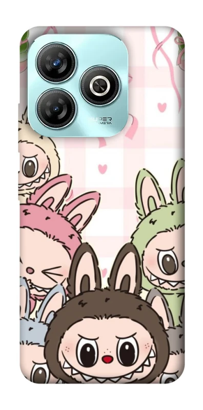 Чохол на ZTE Blade A75 4G All Labubu 2 фото 1 з 1