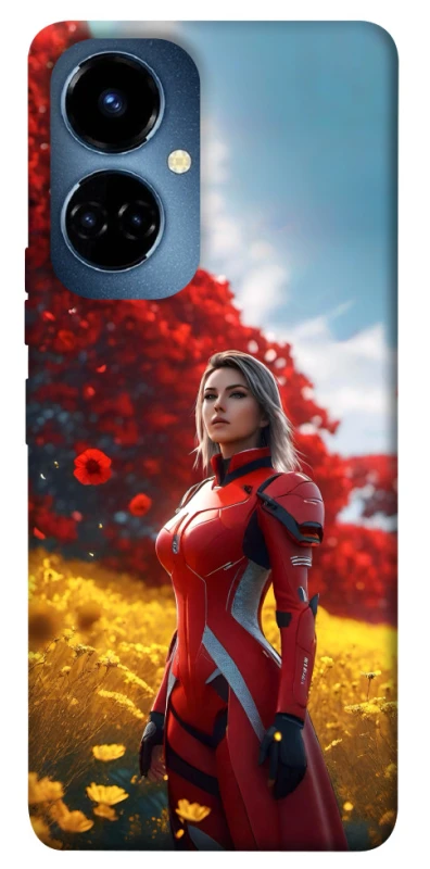 Чохол на TECNO Camon 19 Pro Cyber space girl ver.5 фото 1 з 1