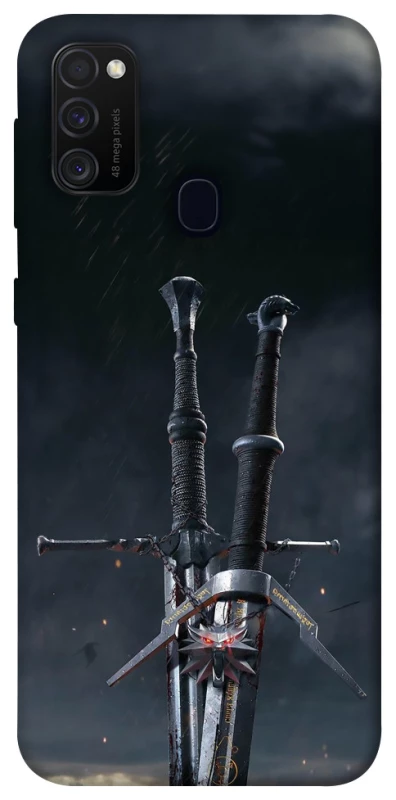 Чехол на Samsung Galaxy M30s / M21 Мечи Ведьмака фото 1 из 1