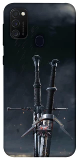 Чехол на Samsung Galaxy M30s / M21 Мечи Ведьмака фото 1 из 1