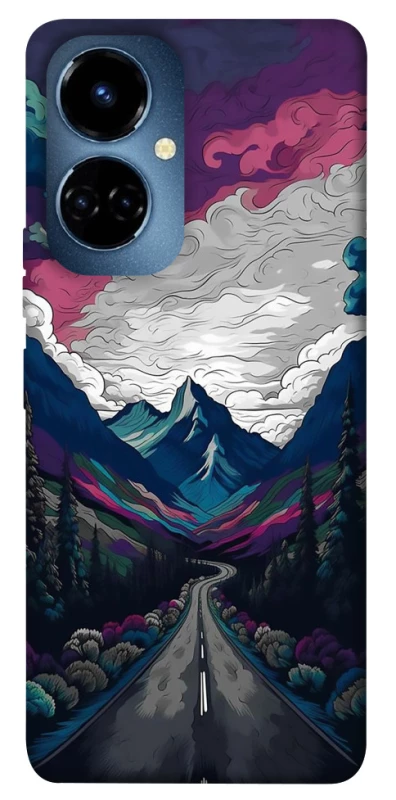 Чехол на TECNO Camon 19 Pro Нарисованные горы фото 1 из 1