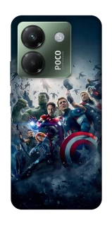 Чехол на Xiaomi Poco M7 pro 5G Marvel heroes фото 1 из 1