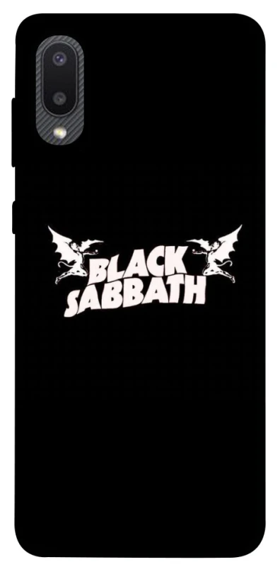 Чохол на Samsung Galaxy A02 Black Sabbath logo ver.2 фото 1 з 1