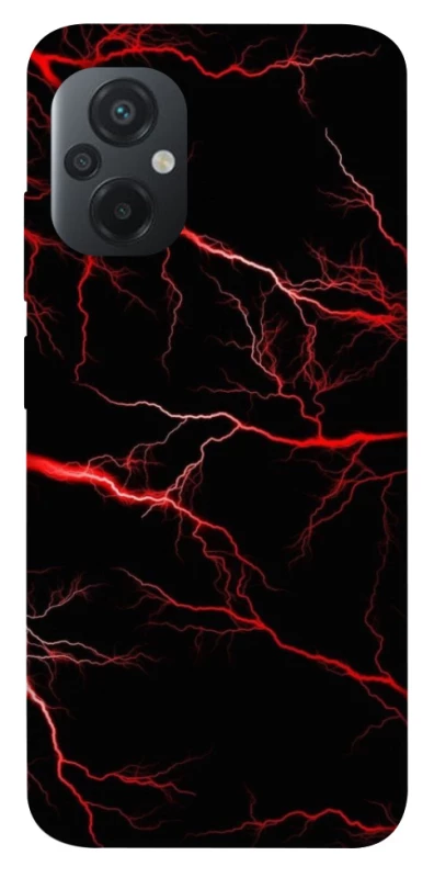 Чехол на Xiaomi Poco M5 Красная молния фото 1 из 1