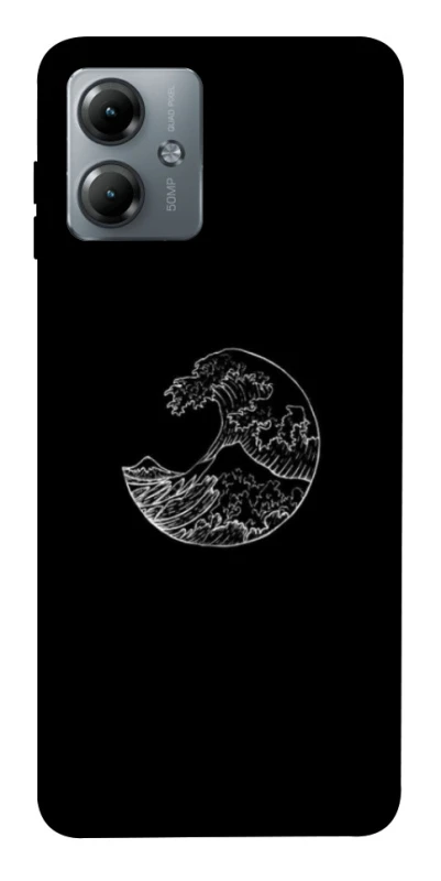Чохол на Motorola Moto G14 Black tsunami фото 1 з 1