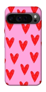 Чехол на Google Pixel 9 Pro Red hearts 2 фото 1 из 1