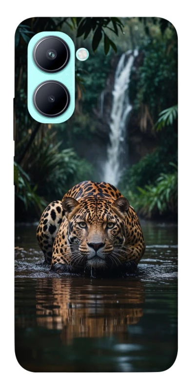 Чехол на Realme C33 Leopard in water фото 1 из 1