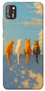 Чохол на TECNO POP 4 Pro cats on wall фото 1 з 1