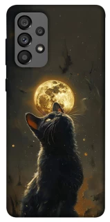 Чохол на Samsung Galaxy A73 5G Кіт під місяцем v2 фото 1 з 1