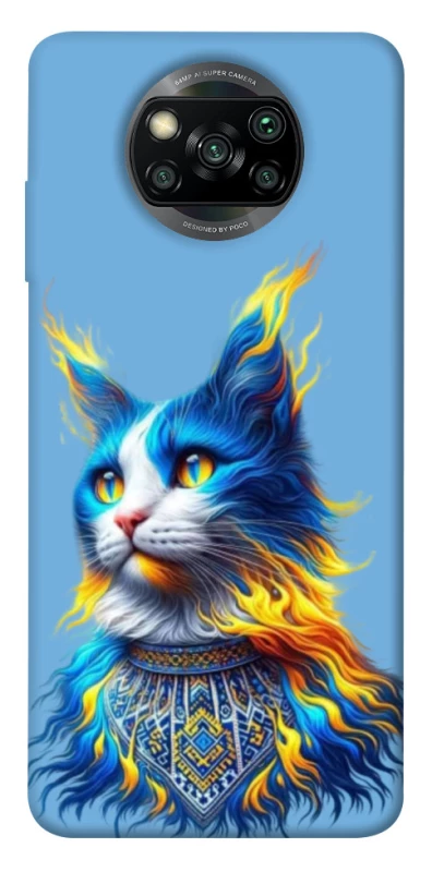 Чехол на Xiaomi Poco X3 NFC / Poco X3 Pro Кот патриот фото 1 из 1