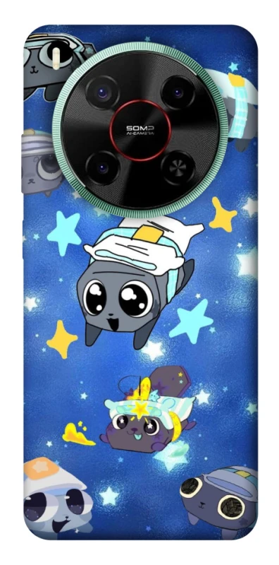 Чохол на ZTE Nubia V70 Max Pebble kitten stars фото 1 з 1
