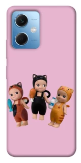 Чехол на Xiaomi Redmi Note 12 5G Cat Cafe Trio фото 1 из 1