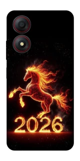 Чохол на ZTE Blade A34 4G Red Fire Horse ver.1 фото 1 з 1