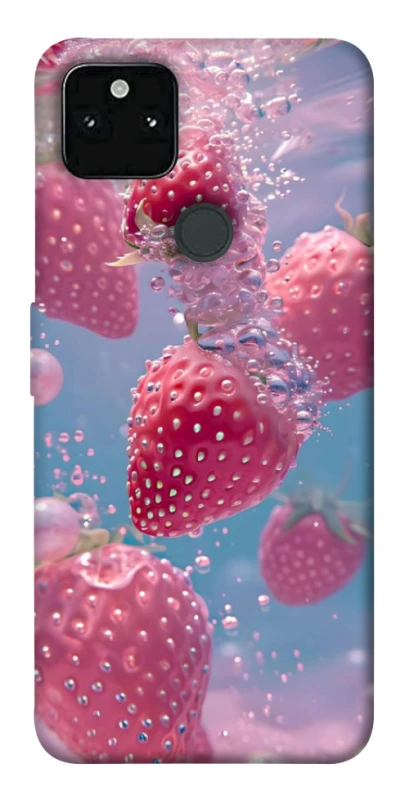 Чехол на Google Pixel 5A Клубника в воде фото 1 из 1