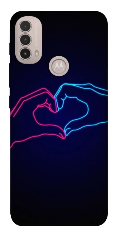 Чохол на Motorola Moto E40 Neon love фото 1 з 1