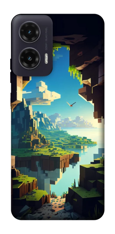 Чохол на Motorola Moto G35 Minecraft sunrise фото 1 з 1