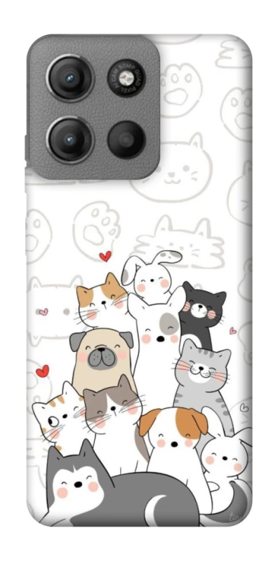 Чохол на Motorola Moto G15 Power Funny Pets фото 1 з 1