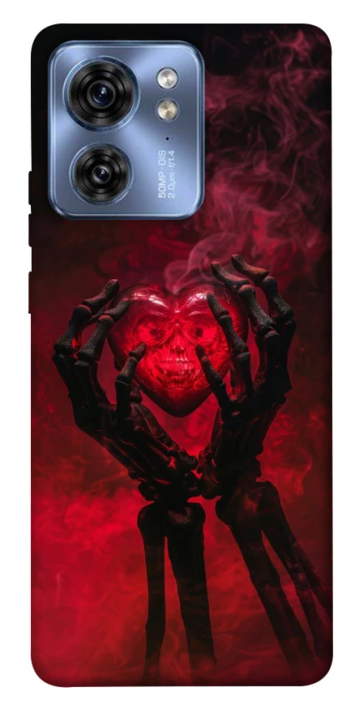 Чохол на Motorola Edge 40 Heart in the hands of a skeleton фото 1 з 1