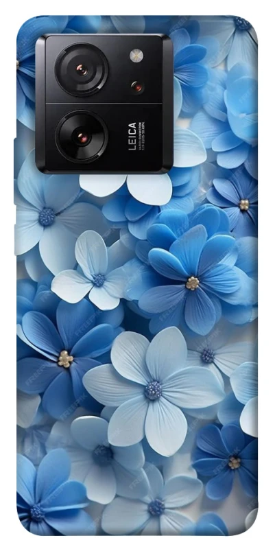 Чехол на Xiaomi 13T Pro Синие цветы фото 1 из 1