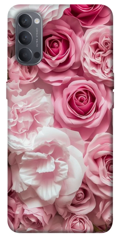 Чохол на Oppo Reno 4 Рожеві Квіти фото 1 з 1